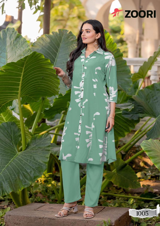 Alexa Vol 2 By Zoori Rayon Cord Set Kurti With Bottom Orders In India